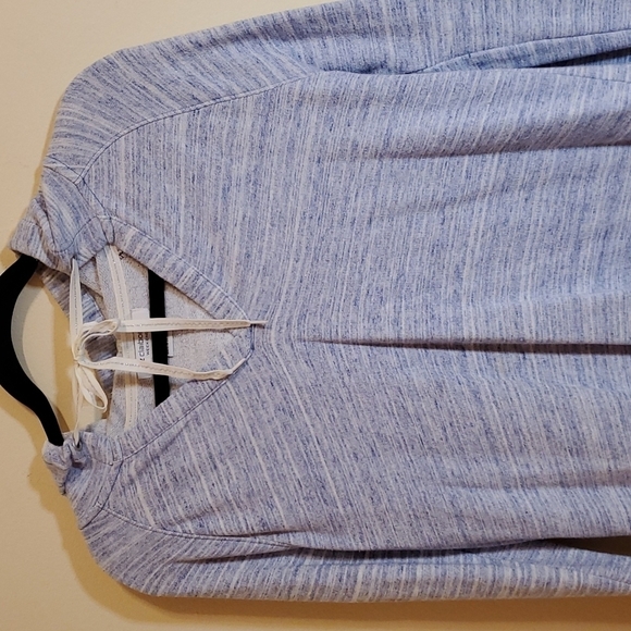 Liz Claiborne Weekend blue marbled hoodie size Medium - Picture 1 of 7